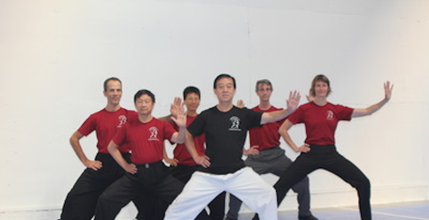 Tai Chi Grandmaster & Students Sporting Custom Ink! T-Shirt Photo